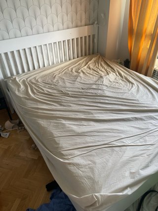 Cama Matrimonio IKEA IDANAS Madera Blanca