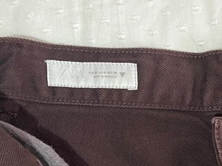 Pantalón Zara Talla 38 Marrón