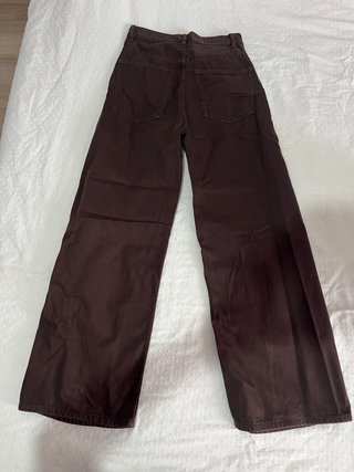 Pantalón Zara Talla 38 Marrón