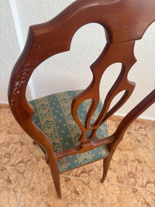 Sillas de comedor madera caoba clásica