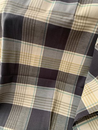 Tessuto a quadri in cotone