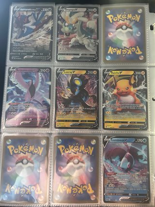 Lote Cartas Pokémon V y VMAX