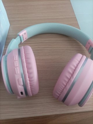 Cascos Inalámbricos Rosa y Verde