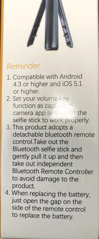 Palo Selfie Trípode Gritin Bluetooth Aluminio+ABS