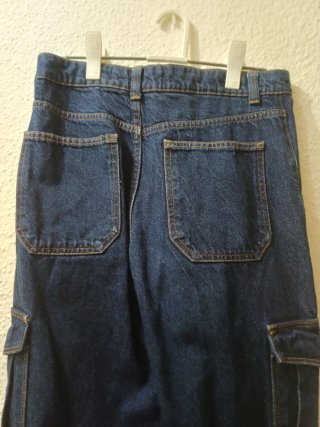 Pantalones Cargo Vaqueros Pull&Bear
