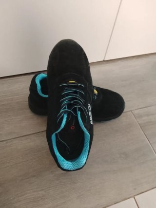 Zapatos  de seguridad Sparco Negros y Azules
