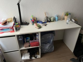 Escritorio Estudiante Blanco y Negro
