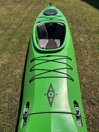 Kayak de mar modular verde