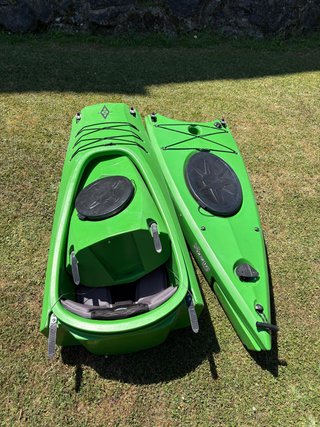 Kayak de mar modular verde
