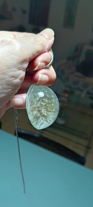 Colgante Diente de León Encapsulado natural