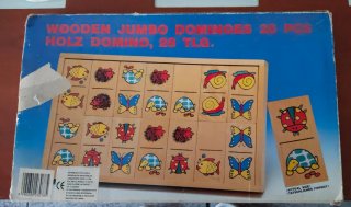 Dominó infantil de madera con animales