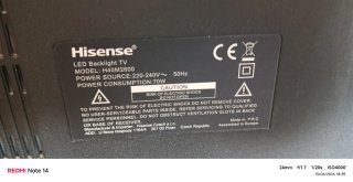 Televisor Hisense Negro