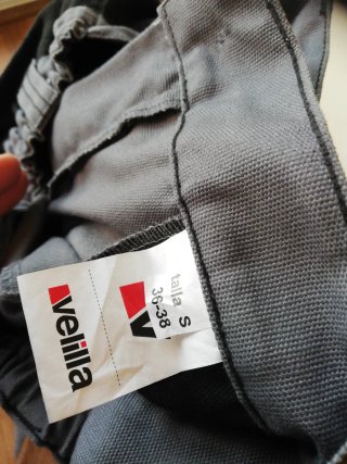 Pantalón de trabajo Velilla gris y negro