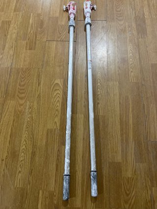2 Palos de aluminio para pintar 2m