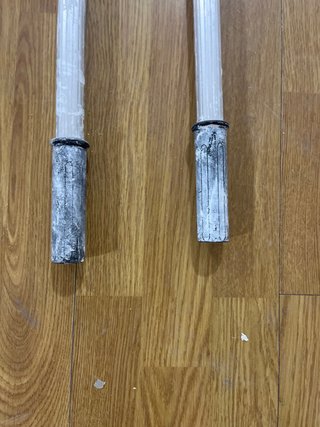 2 Palos de aluminio para pintar 2m