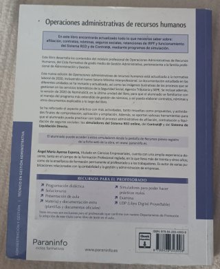 Operaciones administrativas de recursos humanos.