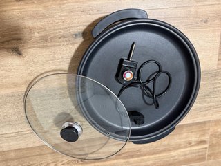 Paellera Eléctrica con Tapa de Cristal