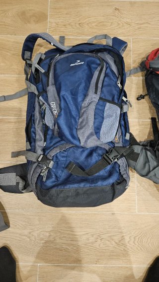 Mochila Bamba 60L (50L+10L) Azul/Gris