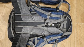 Mochila Bamba 60L (50L+10L) Azul/Gris