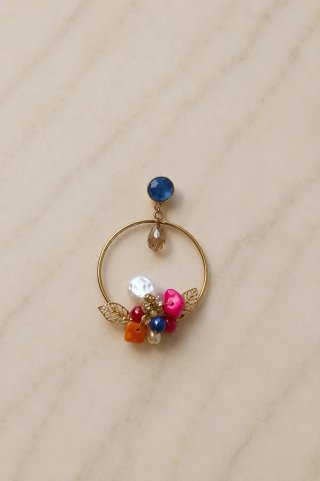 Pendientes flamenca elegantes multicolor
