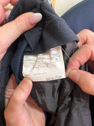 Traje de hombre azul