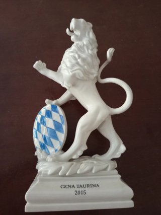 Escultura León Baviera Porcelana Numerada