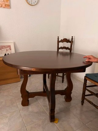 Mesa comedor extensible madera