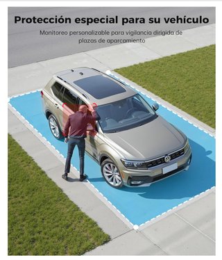 Cámara Solar Vigilancia Exterior 2K WiFi