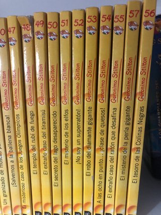 Lote 38 libros finos de Geronimo Stilton
