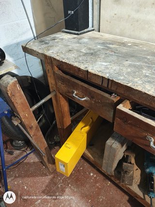 Banco de trabajo de madera