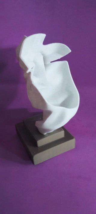 Busto amantes beso escultura