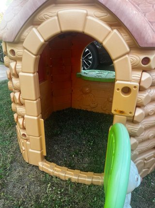 Casita de jardín infantil de plástico