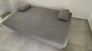 Sofá Cama Gris Modelo Libro