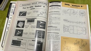 Revista técnica EN FRANCÉS Opel Kadett y Renault 6