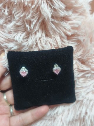 Conjunto Pandora Corazón Rosa y Dorado