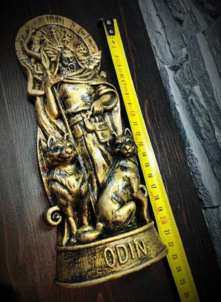 Scultura Odino Vichingo Statua Norrena Nordico