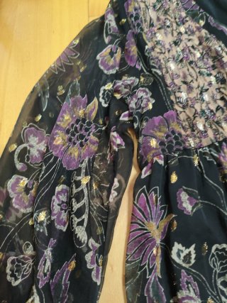 Vestido gasa Zara floral talla M