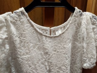 VESTIDO PRINCESA BLANCO ENCAJE