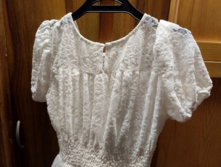VESTIDO PRINCESA BLANCO ENCAJE