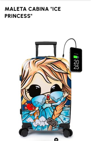 Maleta cabina Tokyoto Luggage,modelo ice princess.