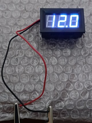 Voltmetro Digitale Display Blu
