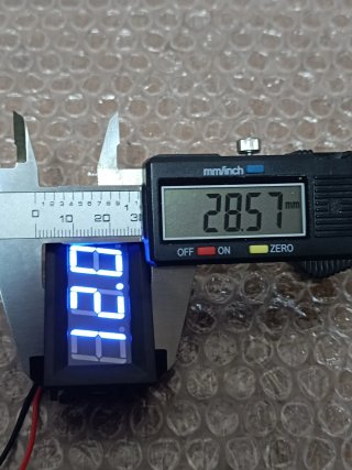 Voltmetro Digitale Display Blu