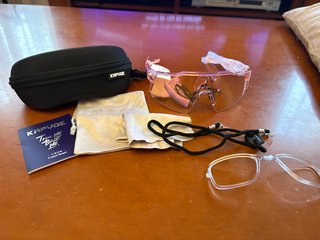 Gafas Ciclismo KAPUDE Rosa con Accesorios