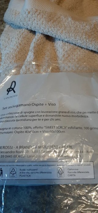 Set Asciugamani Ospite e Viso Lanerossi Beige