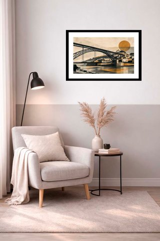 Lámina Puente Don Luis I Oporto