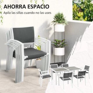 Juego Comedor Jardín 7 Piezas