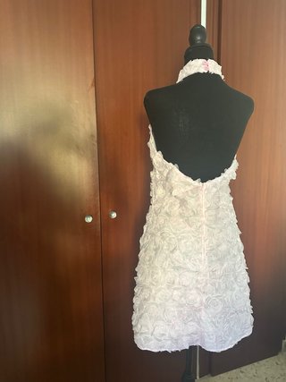Vestido rosa palo flores talla 38