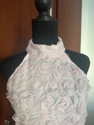 Vestido rosa palo flores talla 38