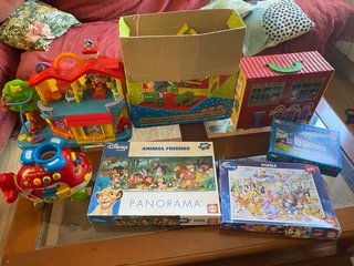 Lote Juguetes Varios: Casa, Avión, Puzzles, Cuento