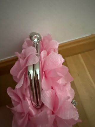 Bolso de fiesta rosa con flores marca generica